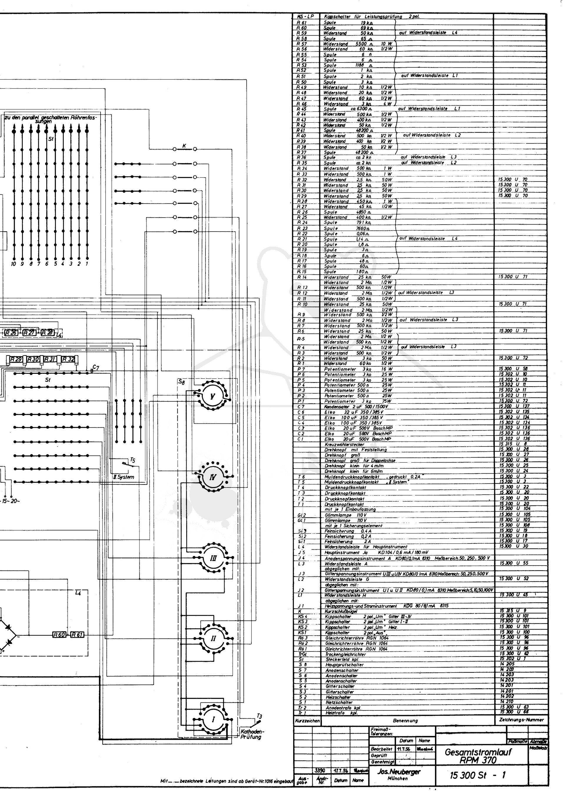 Neuberger RPM370-1 Schaltplan rechts